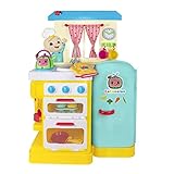 CoComelon Deluxe Feature Roleplay, Little Kitchen - Includes Interactive Kitchen Accessories - Toys for Kids and Preschoolers