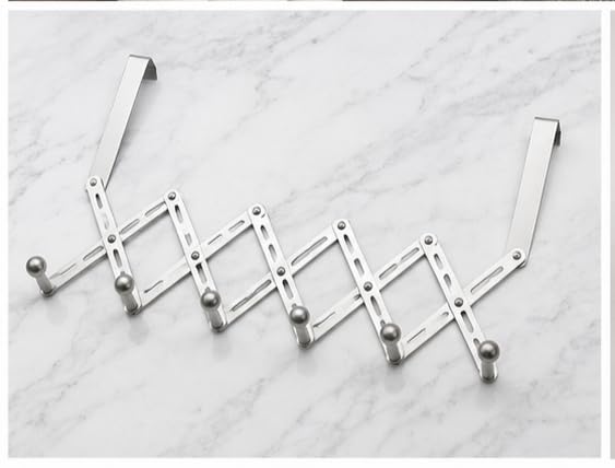 Generic Stainless Steel Over Door Hanger, 6 Hooks - Image 6