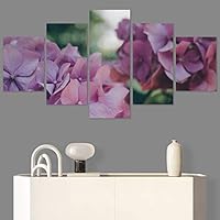SIGNWIN 5 Panel Canvas Wall Art Flora Snapshot for Home Decorations Ready to Hang - 60