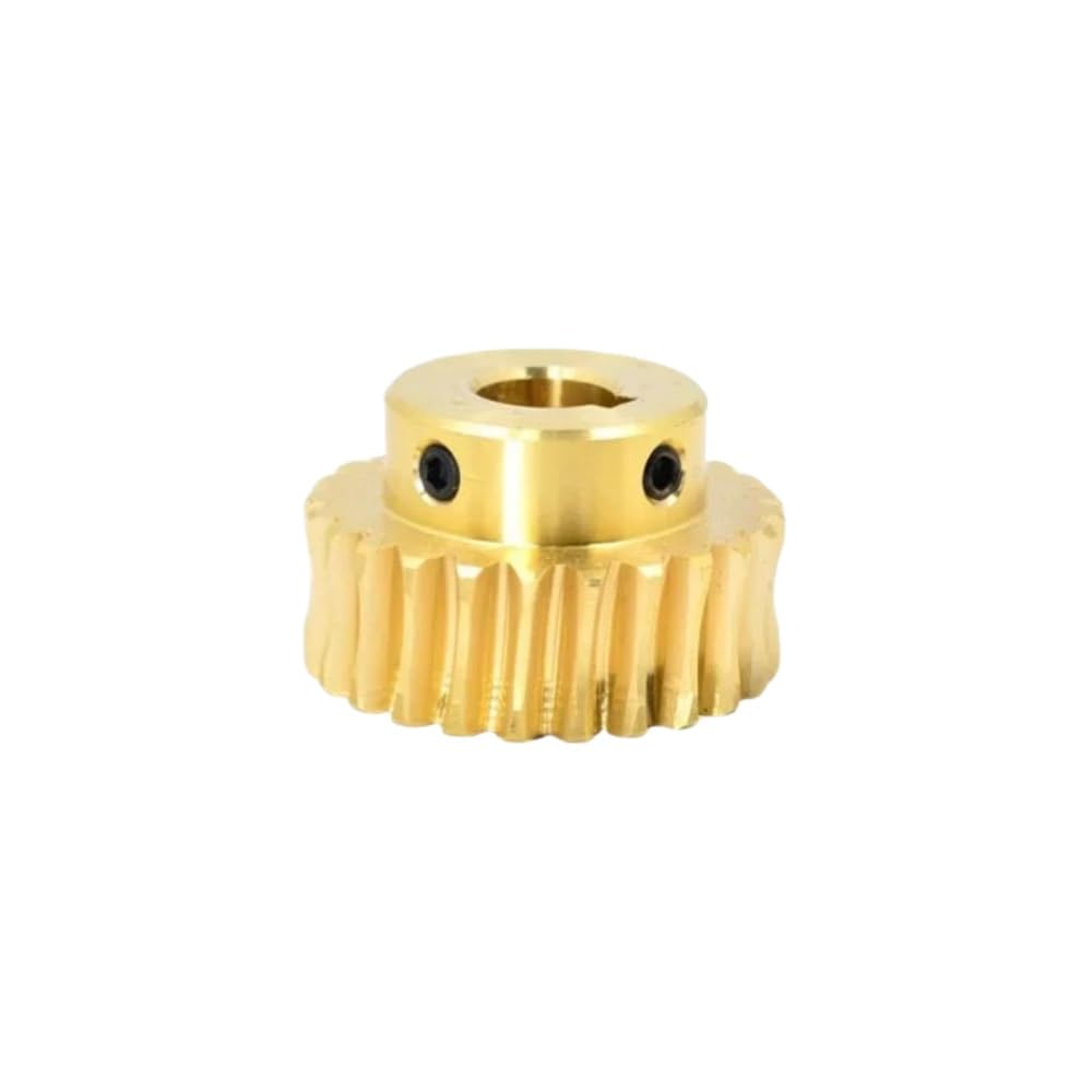 1 ruota elicoidale in ottone da 30/40 denti, barra elicoidale in acciaio da 45 mm modulo 1,5, ingranaggio in ottone con foro tondo da 8 a 10 mm e foro for chiavetta(12MM*40)