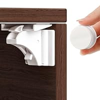Magnetische Kindersicherung Schrank(12 Schlösser mit 3 Schlüssel)- unsichtbare Schranksicherung Baby und Kindersicherung Schubladen ohne Bohren