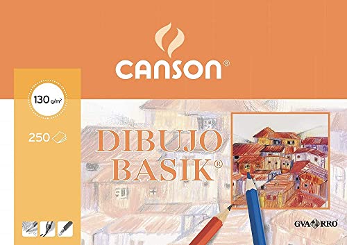 Guarro & Canson 200402766 250 Sheets of A3 Drawing Paper – 130 g