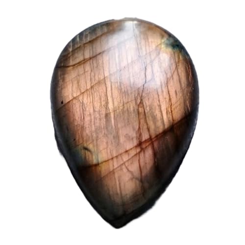 Pierre labradorite poire 46x31x7mm pour fabriquer votre propre pendentif bohème