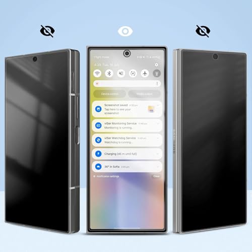 Image of 4YouQuality Privacy Tempered Glass Screen Protector Compatible with Samsung Galaxy Z Fold 7 (6.5 Inch) | Anti-Spy Screen Guard | 9H Hardness | HD Clear | 100% Fingerprint Unlock Support | Full Screen Coverage | Easy Installation | Pack of 1