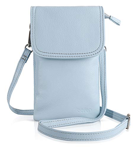 Petit sac bandoulière en cuir véritable Befen pour smartphone et clés finition maroquinerie
