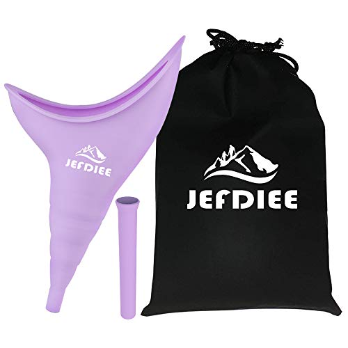 Female Urination Device Silicone Pee Funnel for Women,Female Urinal Women Pee Funnel Allows Women to Pee Standing Up, Reusable Womens Urinal is Ideal for Camping,Hiking,Outdoor Activitiesï¼ˆPurpleï¼‰