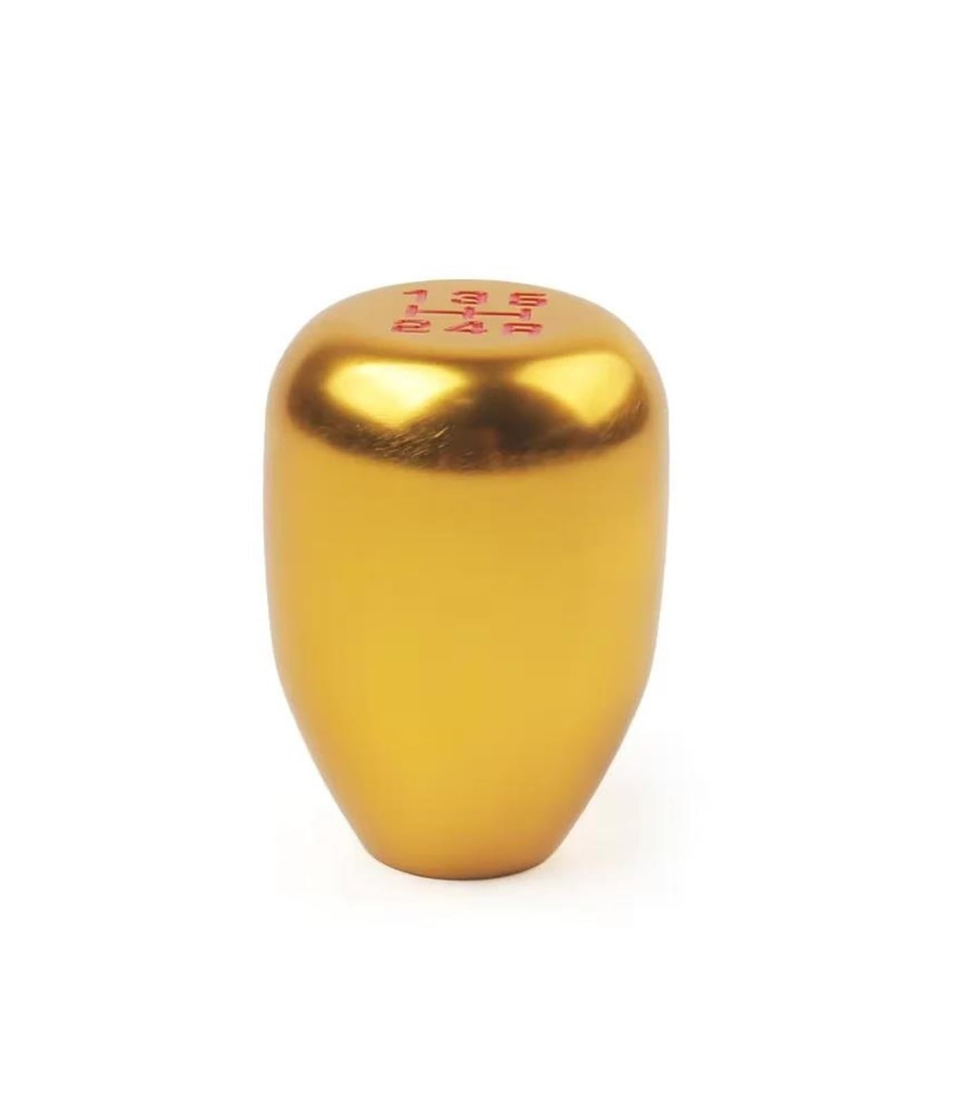 Hivzivccik One Color 1Pcs For Manual Transmission Automatic Gear Level Aluminum Alloy Universal 5 Speed Car Auto Gear Shift Knob Gear Lever Head(Golden)