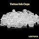 Tattoo Farbkappen Cups - LEAYOKA 300 Stück Mixed Size Tattoo Ink Cups Einweg Pigment Ink Caps Kunststoff Farbbehälter für Tattoo Ink Tattoo Zubehör