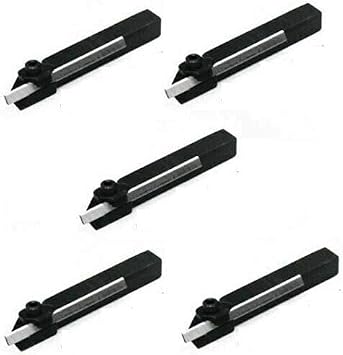 5PCs SET OF MINI PARTING TOOL CUT OFF HOLDER 8mm SHANK WITH HSS BLADE FOR LATHE,
