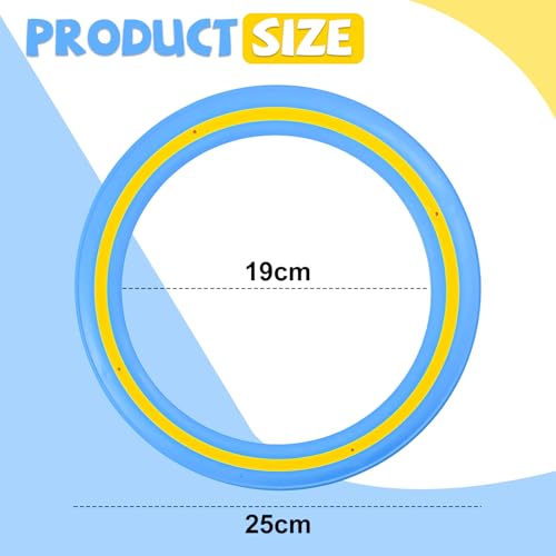 Byfoyif 3 Stück Flying Ring Wurfring 25cm Frisbee-Ringe Ringwurfspiel Wurfring-Spielspielzeug Flying Scheibe Strandspielzeug Erwachsene Tosy Flugscheibe für Pool Strand Hinterhof Familie Spaß