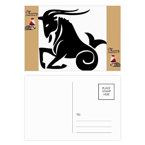 Cartes postales Capricorne pour éviter les vœux banals avec un design Père Noël