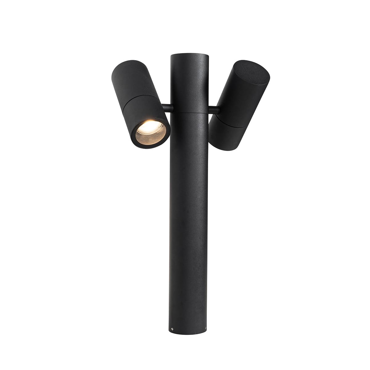 Lampe sur pied extérieur 2 lumière L 25 cm Noir Moderne Qazqa duo
