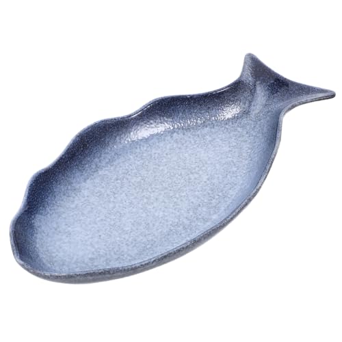NOLITOY Fischform Servierplatte Keramik Teller Tablett für...