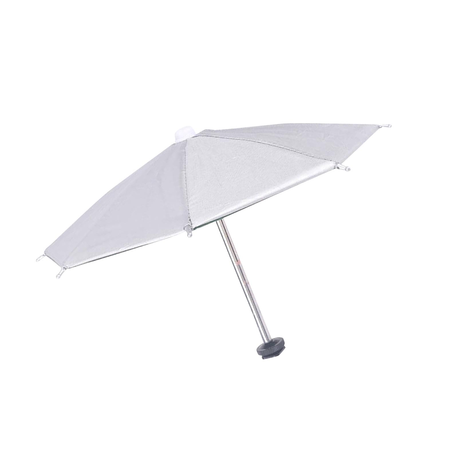 27cm Umbrella for Camera with Hot Shoe Mount Rain Cover Sturdy Waterproof Shade Protector, Silvery