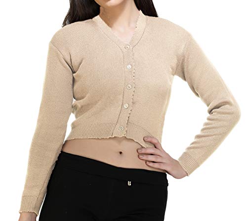 Image of Women Winter Wear V-Neck Full Sleeves Regular Fit Woollen Blouse