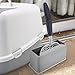 Milisten Litter Scoop Holder Stand for Cat Litter Box Container Storage Multi-Functional Design Grey Color