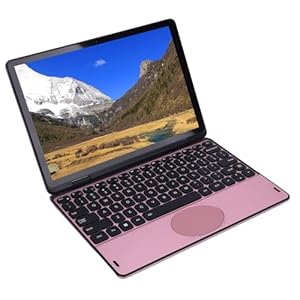 Plyisty Ordinateur Portable Convertible à écran Tactile de 11 Pouces 8G DDR4 128G M.2 Ordinateur Slim Léger SSD pour 11 Pro, Portable pour Le Travail/Le Jeu (Or Rose)