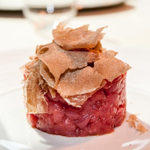 Valnerina Tartufi hochwertiger gemahlener weißer Trüffel | Trüffen Extra erster Wahl, natürlich, handwerklich und italienisch in eigenem Saft konserviert | Glas 25 gr.