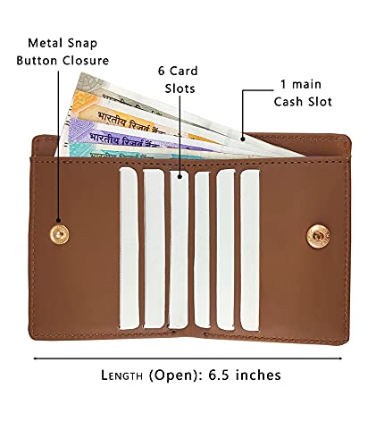 Image of Funk For Hire PU Leather Unisex Card Holder Wallet Pocket Organiser - Brown