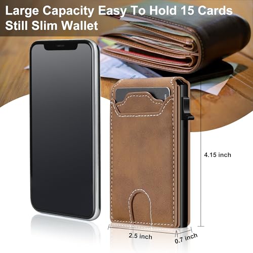 furid Card Wallet For Men Slim: Smart Wallet - Rfid Minimalist Front Pocket with ID Window Pop Up Wallet with Money Clip Gift For Him3