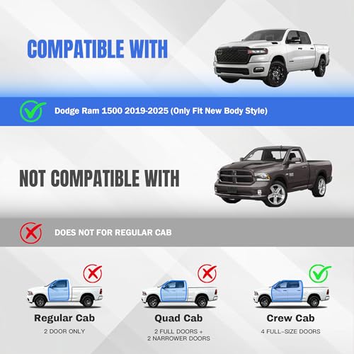 Estribos laterales para Dodge Ram 1500 2019-2025 miniatura 2