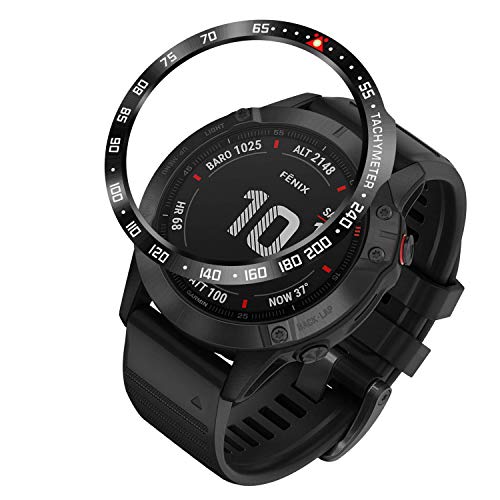 Free Shipping ๐ BaiHui Bezel Ring Compatiable with Garmin Fenix 6X/6X Pro Watch, Stainless Steel Bezel Ring Adhesive Cover Anti Scratch & Collision Protector for Garmin Watch Bezel Accessory (Black - Not For 6/6 Pro) Free Shipping ๐ BaiHui Bezel Ring Compatiable with Garmin Fenix 6X/6X Pro Watch, Stainless Steel Bezel Ring Adhesive Cover Anti Scratch & Collision Protector for Garmin Watch Bezel Accessory (Black - Not For 6/6 Pro)
