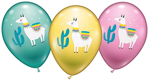 Karaloon 30077 - 6 Palloncini Lama, diameter-30