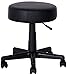 Stołek na kołach Taboret Beau, stołek barowy, krzesło robocze, wysoki stołek, obrotowy stołek do domu, łatwy do czyszczenia, łatwy w instalacji (Color : Noir)