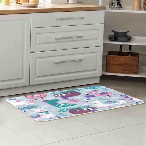 Alfombras de cocina lavables VAPOKF que evitan resbalones en suelos h&uacute;medos con dos piezas 7
