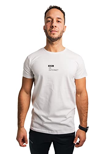 T-shirt coton semi-peigné Artefizio vêtement col rond blanc taille XL