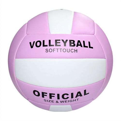 Balón de voleibol tamaño 5, tamaño oficial para mujeres, niñas, hombres, jóvenes, adolescentes y adultos, pelota de voleibol suave para interiores y exteriores, playa, piscina, agua y arena