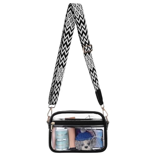 Sac bandoulière transparent léger pour éviter l'attente aux contrôles