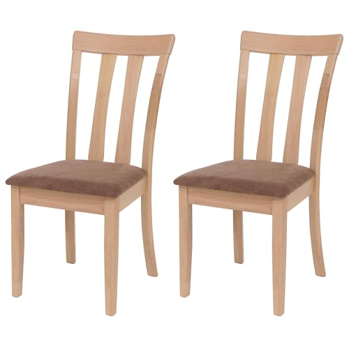 Mendler Juego de 2 sillas de comedor HWC