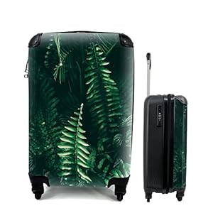 MuchoWow® Koffer – Bladeren – Jungle – Natuur – Tropisch – Planten – Past binnen 55x40x20 cm en 55x35x25 cm – Handbagage – Trolley – Fotokoffer – Cabin Size – Print