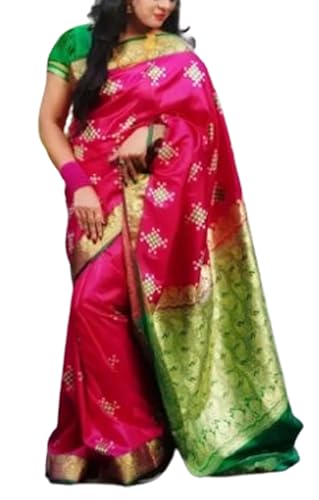 Generic green sambalpuri silk saree – image 2