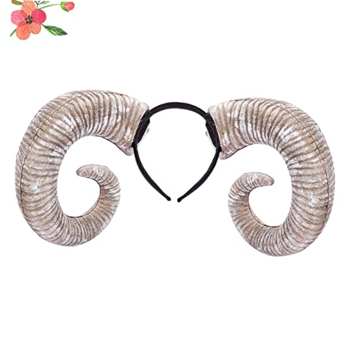 Gadpiparty Faixa De Chifres De Carneiro Faixa De Chifre De Bandana De Chifres De De Touro Faixa De C