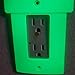 Mario Warp Pipe Single Light Switch Wall Plate Cover - Handmade Video Game Room Decor Geek Gamer Bedroom Living Room (Green Glow in the Dark - GFCI Single Rocker Cover 1-Gang Duplex)