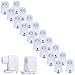 Brillihood 10 Pairs T8/T10/T12 Recessed Double Contact R17D HO Tombstone Base LED Tube Light Replacement Fluorescent Plunger Lampholder Socket White