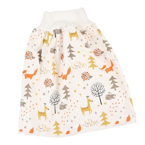 Gatuida Pantalones Entrenamiento Impermeables para Bebés con Falda Diseño Animales Transpirables Reutilizables