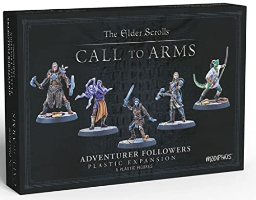 Modiphius The Elder Scrolls Call to Arms Adventurer Followers miniature game set non peint