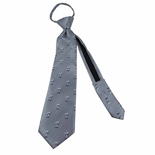 Johnson Brothers Book of Mormon Captain Moroni and the Title of Liberty Gray Zipper Tie for Boys ages 4+-9 years old
