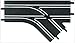 Carrera 61618 Right & Left Mechanical Lane Change Section Add On Track Parts for GO & Digital 143 Slot Car Racing Sets
