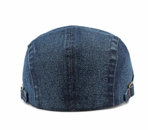 Image of Cotton Newsboy Cap,Breathable Ivy Gatsby Cabbie Beret Hat for Men's Women Driving Hunting Golf
