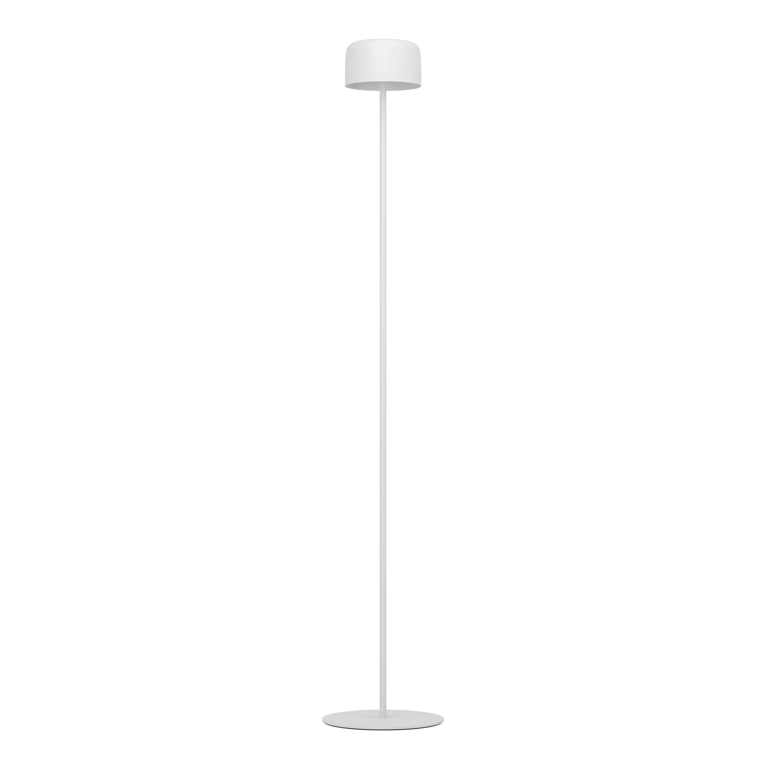 Eglo Cordless LED Floor lamp Roccanova, Wireless Solar Powered Outdoor Light, Rechargeable, 3-Step Touch dimmable Garden Lighting, White Steel, Warm White, IP44 — image 1