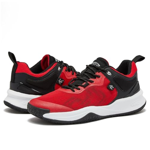 AND1 Prospect Athletic Shoes for Men, Basketball Shoes or Mens Running Sneakers - Red, 16 Medium