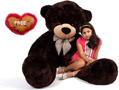 Image of 6.5 Feet Chocolate Giant Teddy - Soft Plush Gift for Birthday, Wife, Girlfriend, Husband, Kids (6.5 Feet, Chocolate)