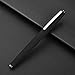 Hongdian 517D Matte Black Fountain Pen Bent Nib Fude Pen, Warrior Series, Classic Design with Converter and Metal Box