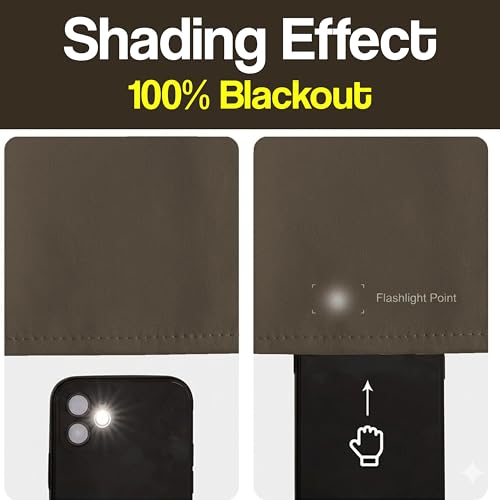 Image of FRESH FROM LOOM 8 ft Blackout Parde | 8 ft Door Curtains for Slider Track | Non-Ring Curtains | S-Wave Pleat | | Non-Ring Curtains | S-Wave Pleat | Door parda | Parde (Brown | 8 Ft Long, 2pc)