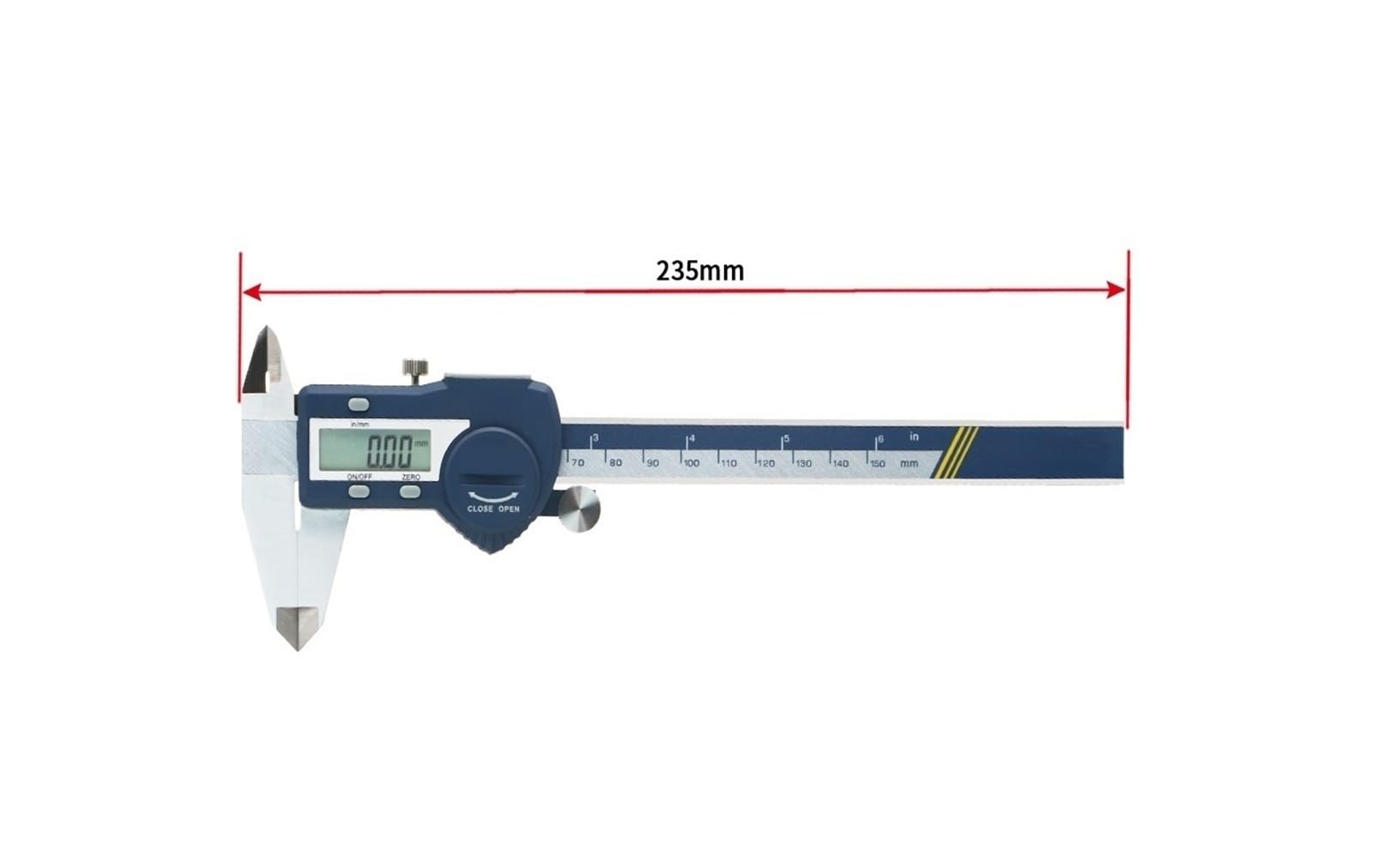 Calibrador digital de acero inoxidable de 0 a 150 mm, calibrador electrónico Vernier Micrómetro(0-300mm)