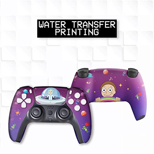 Image of Riccky - Mortty Custom PS-5 Controller Wireless compatible with Play-Station 5 Console by BCB Controllers | Proudly Customized in USA with Permanent HYDRO-DIP Printing (NOT JUST A SKIN)